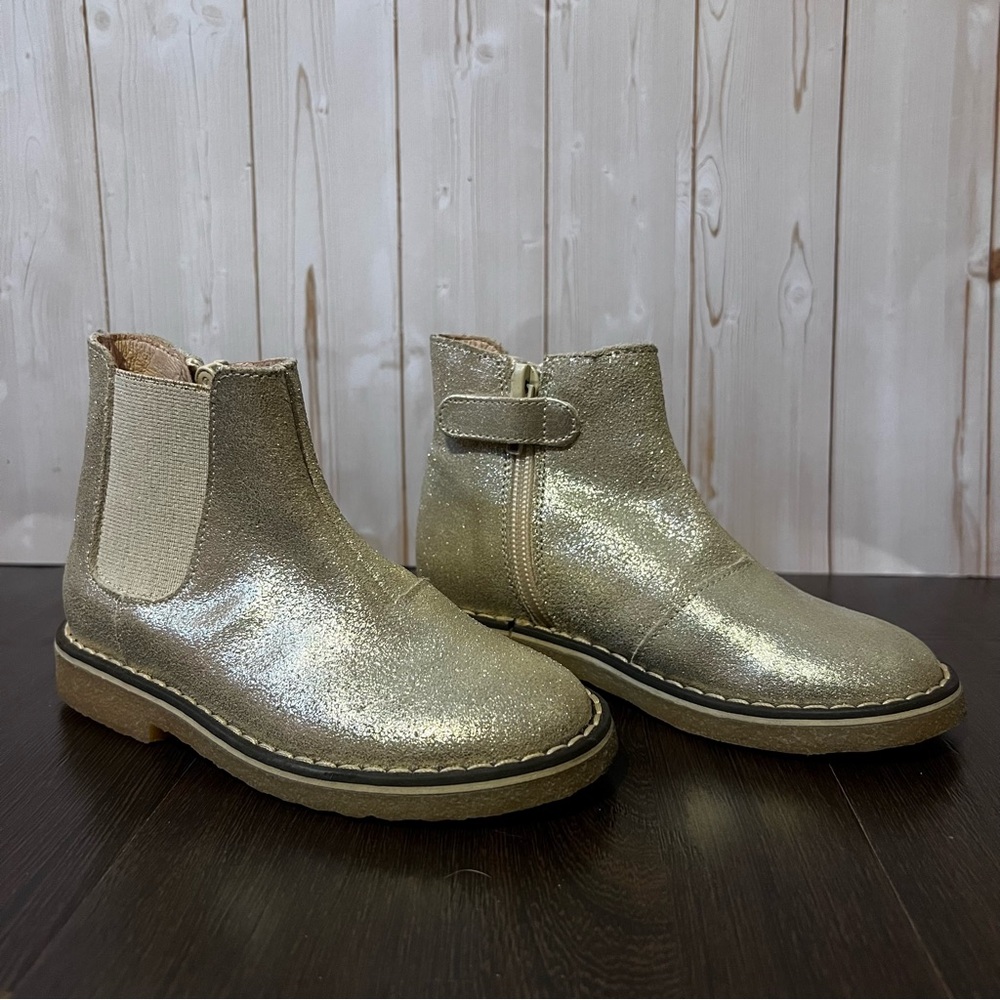 Jacadi Gold Glitter Boots